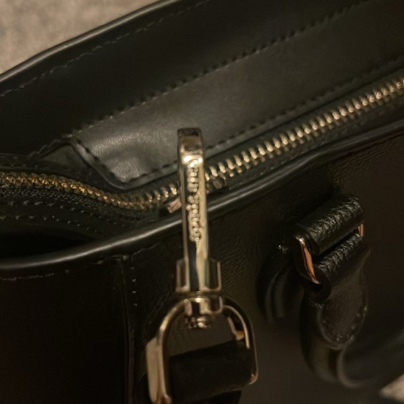 NEW black leather Kate Spade satchel two way bag - Picture 9 of 12